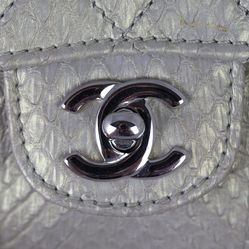 Chanel Python Flap Bag Extra Mini | Gold
