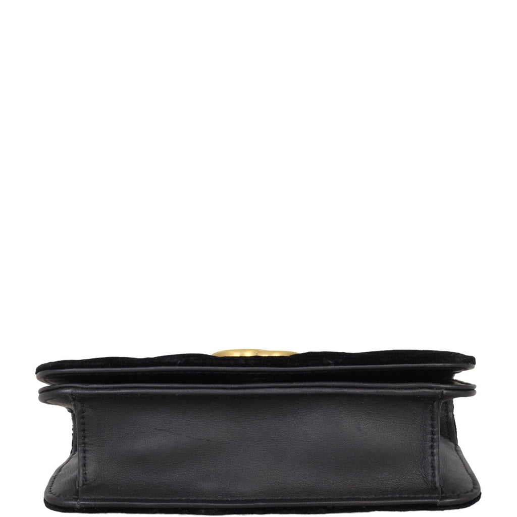 Gucci GG Marmont Velvet Super Mini Shoulder Bag