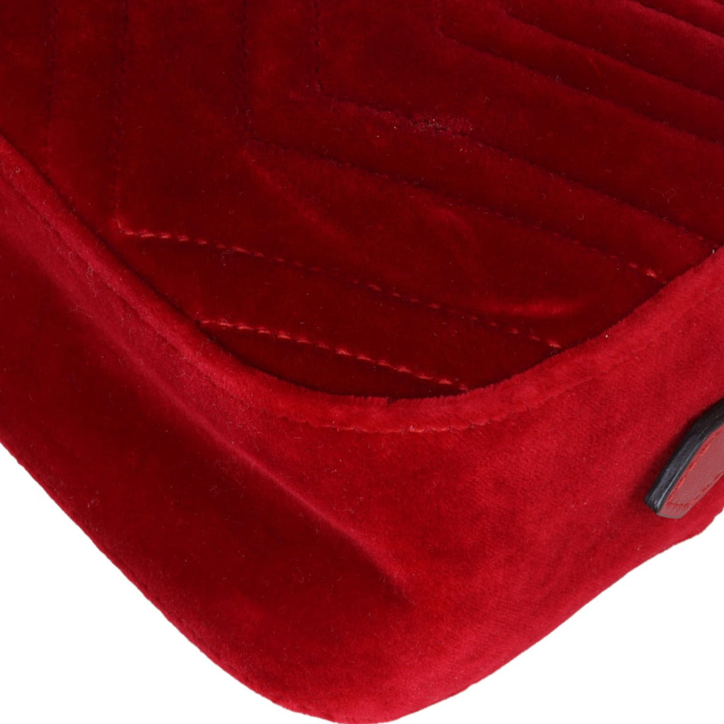 Gucci GG Marmont Velvet Small Camera Bag