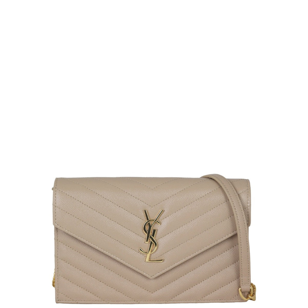 Saint Laurent Cassandre Envelope Chain Wallet