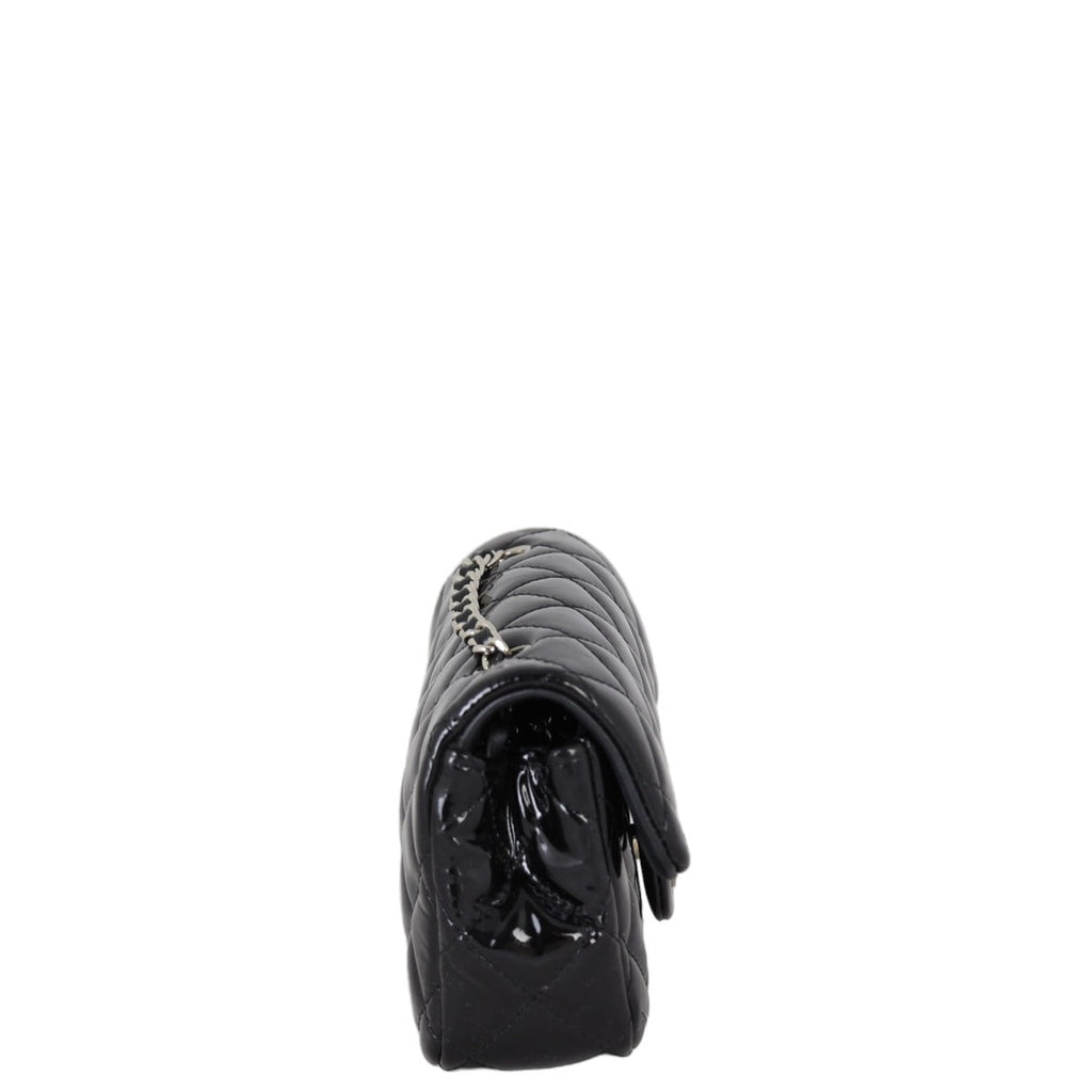 Chanel Classic Flap Mini Rectangular Bag Patent | Black SHW