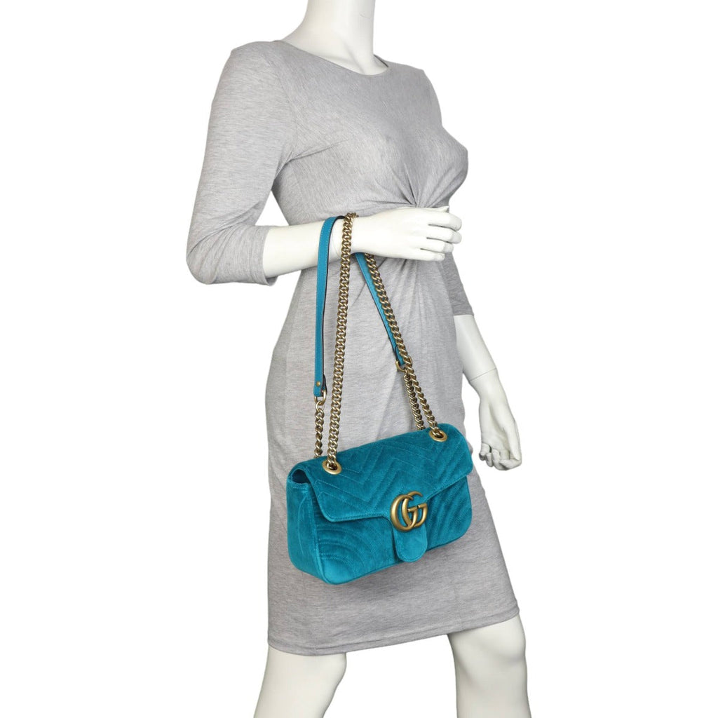 Gucci GG Marmont Velvet Small Shoulder Bag