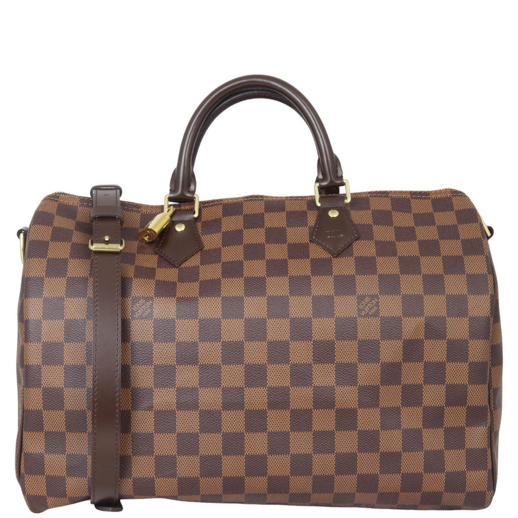 Louis Vuitton Speedy 35 Bandouliere Damier Ebene