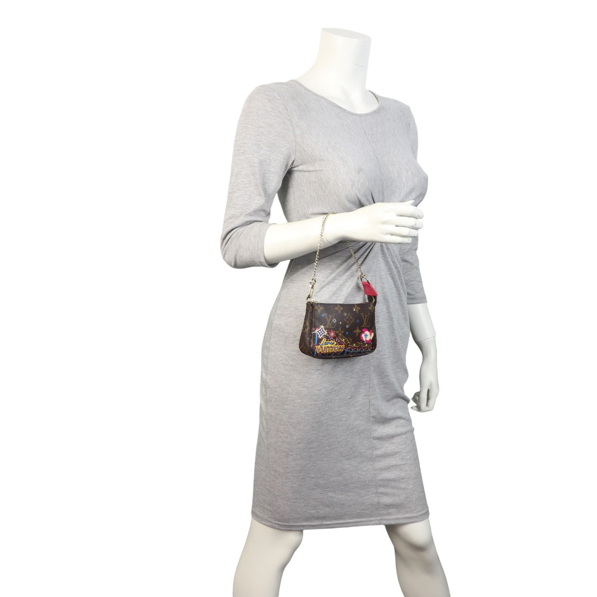 Louis Vuitton Mini Pochette Accessoires Monogram Vivienne Christmas Print 2020