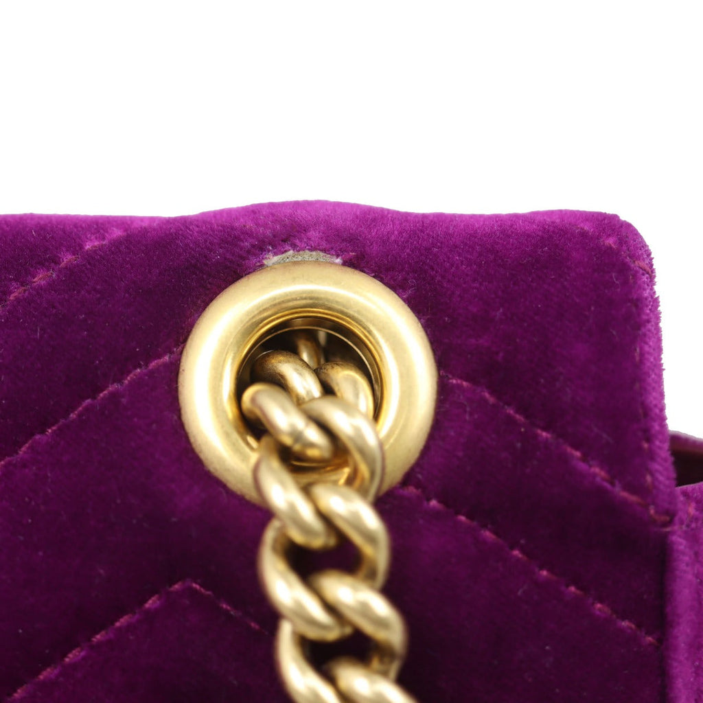 Gucci GG Marmont Velvet Mini Shoulder Bag