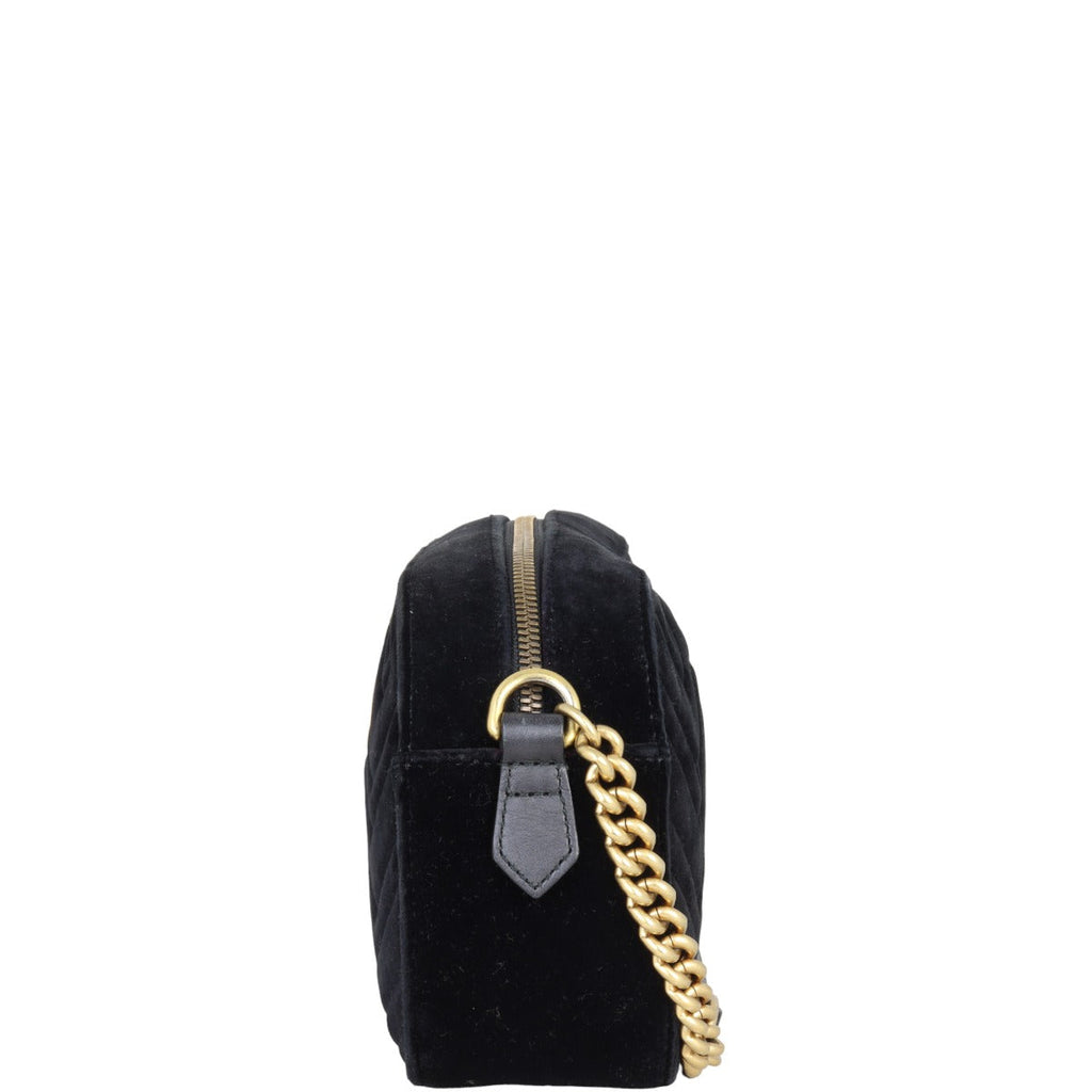 Gucci GG Marmont Velvet Small Camera Bag