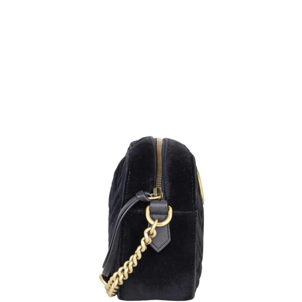 Gucci GG Marmont Velvet Small Camera Bag
