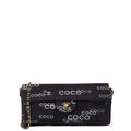 Chanel Coco Canvas East-West Chocolate Bar Flap Bag