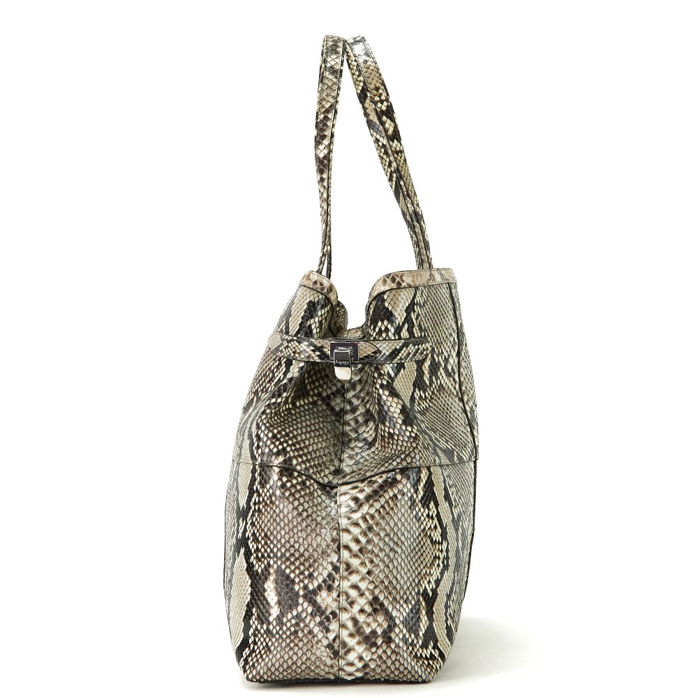 Asprey Tote Tote in Grey, Exotic