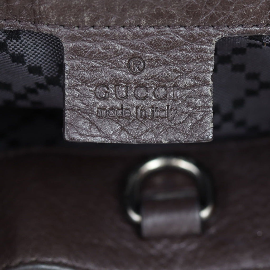 Gucci Bamboo Leather Messenger Bag