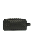 Bottega Veneta Clutch Intrecciato Zip Pouch in Black, Intrecciato Nappa