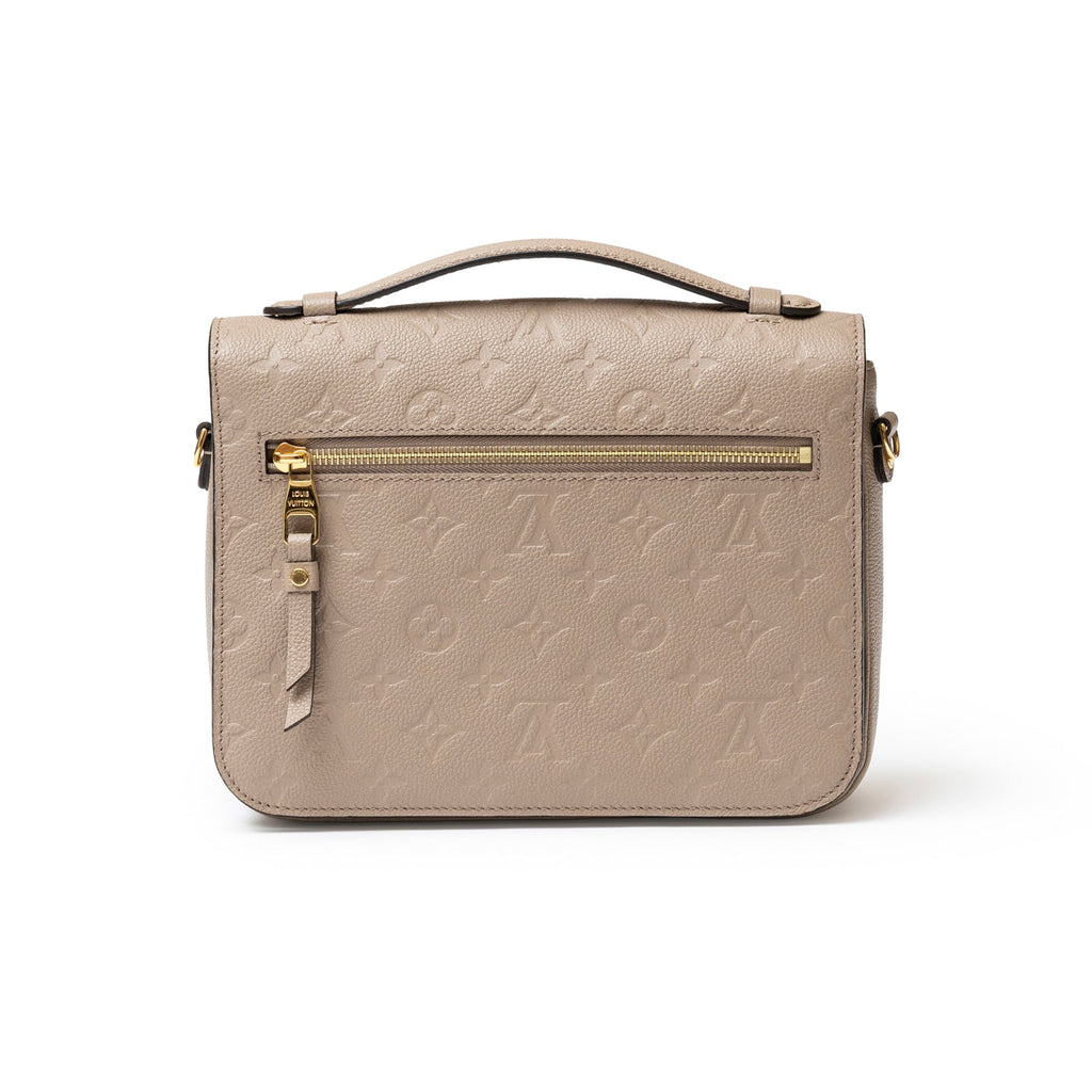 Louis Vuitton Pochette Métis Monogram Empreinte Turtledove Gold Hardware