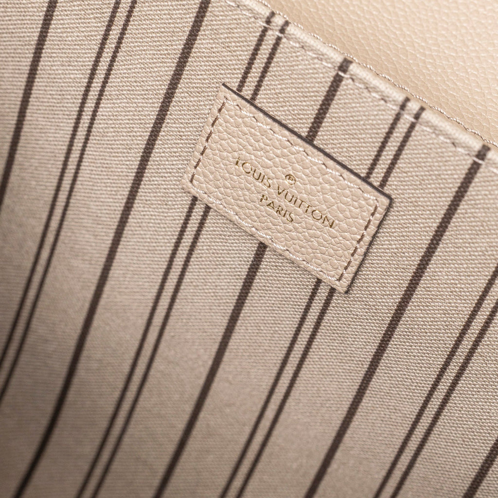 Louis Vuitton Pochette Métis Monogram Empreinte Turtledove Gold Hardware