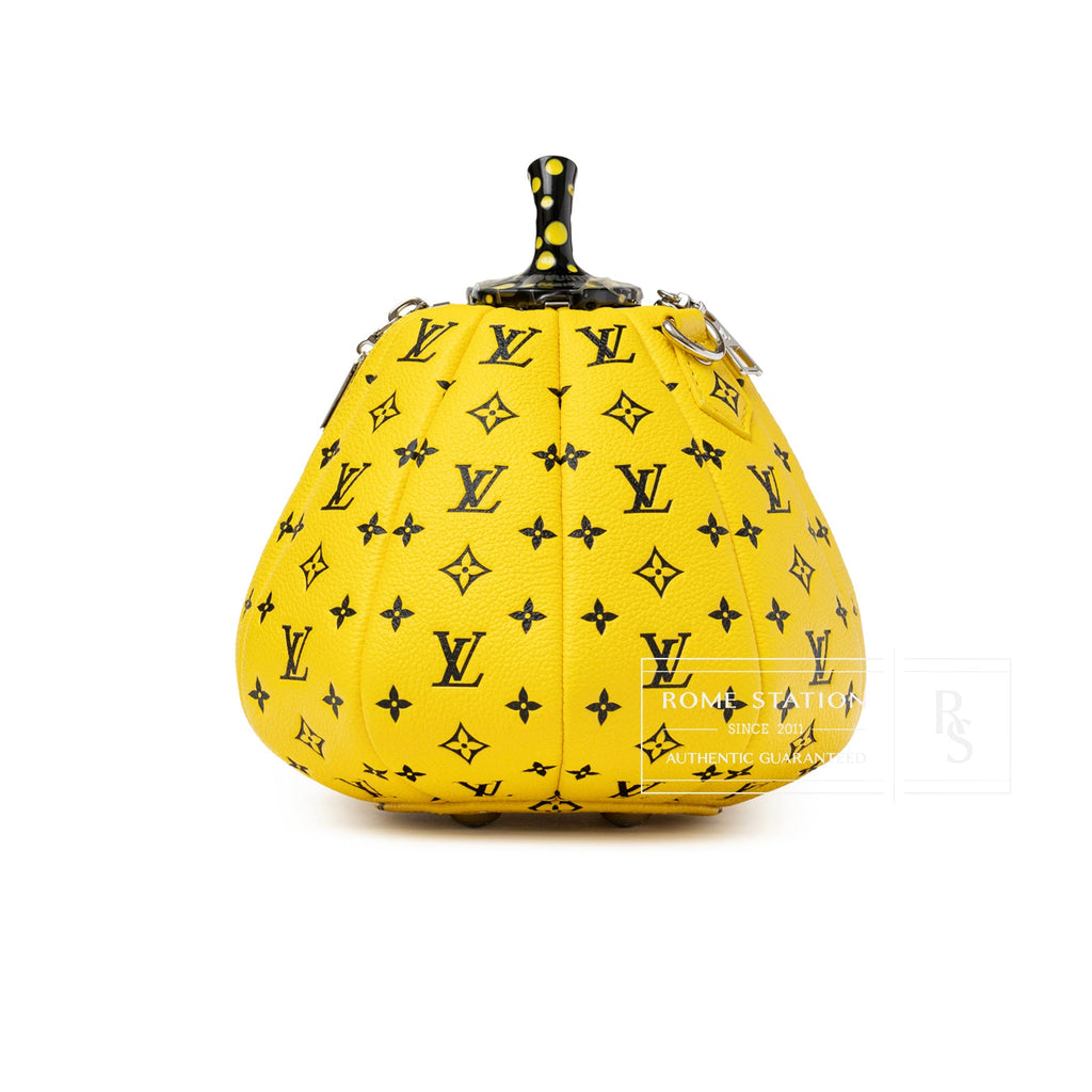 Louis Vuitton X Yayoi Kusama Limited Edition Yellow/Black Leather Pumpkin Bag