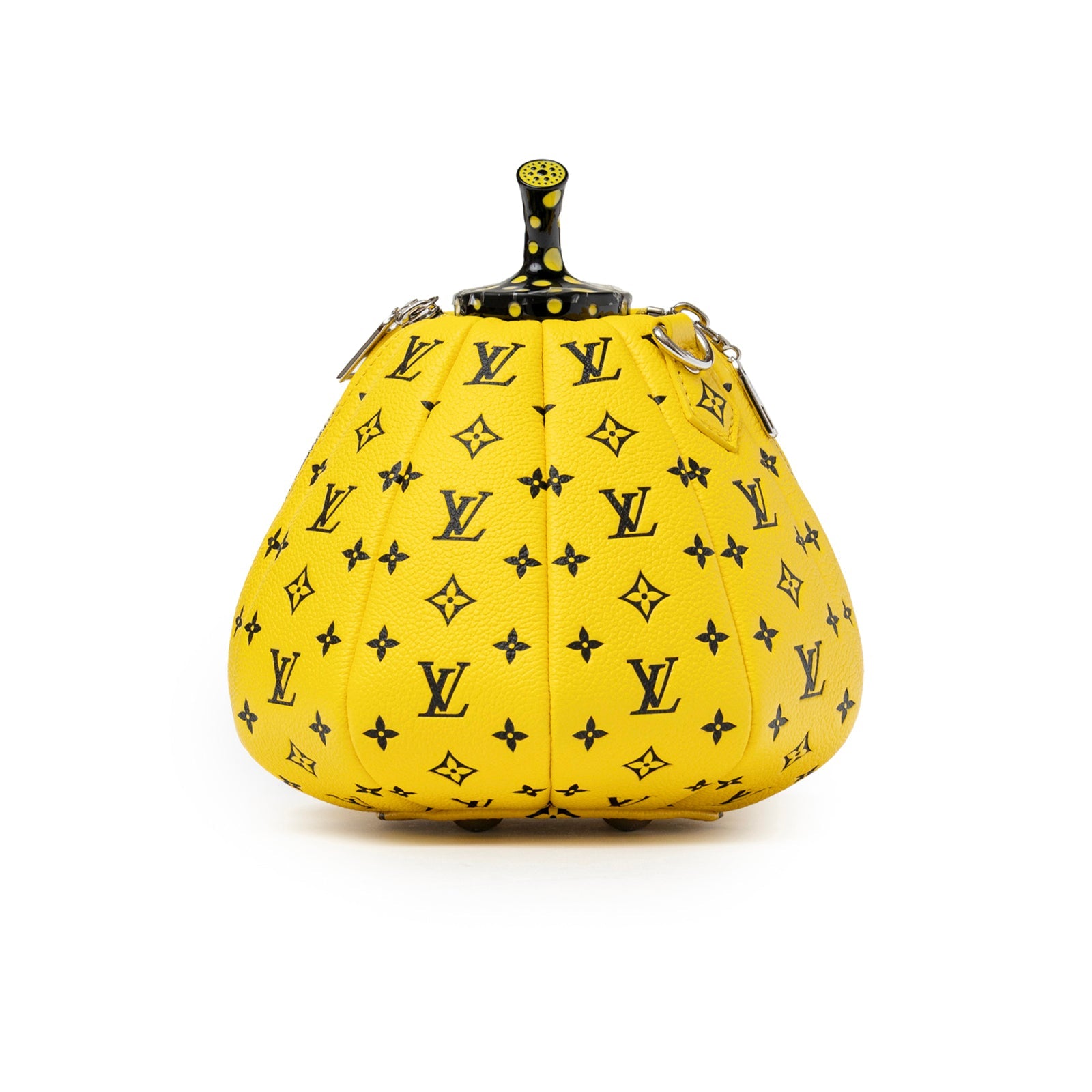Louis Vuitton X Yayoi Kusama Limited Edition Yellow/Black Leather Pumpkin Bag