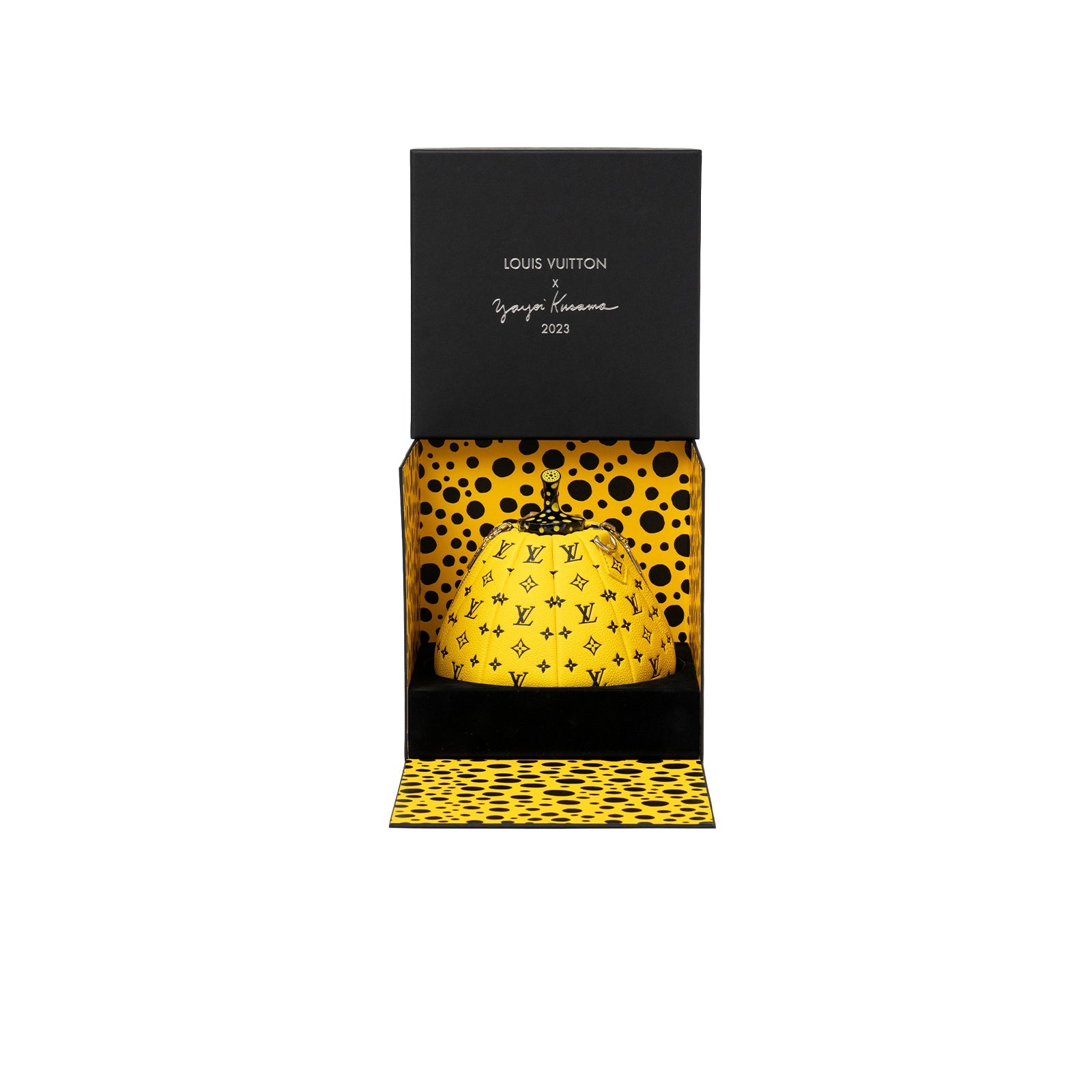 Louis Vuitton X Yayoi Kusama Limited Edition Yellow/Black Leather Pumpkin Bag