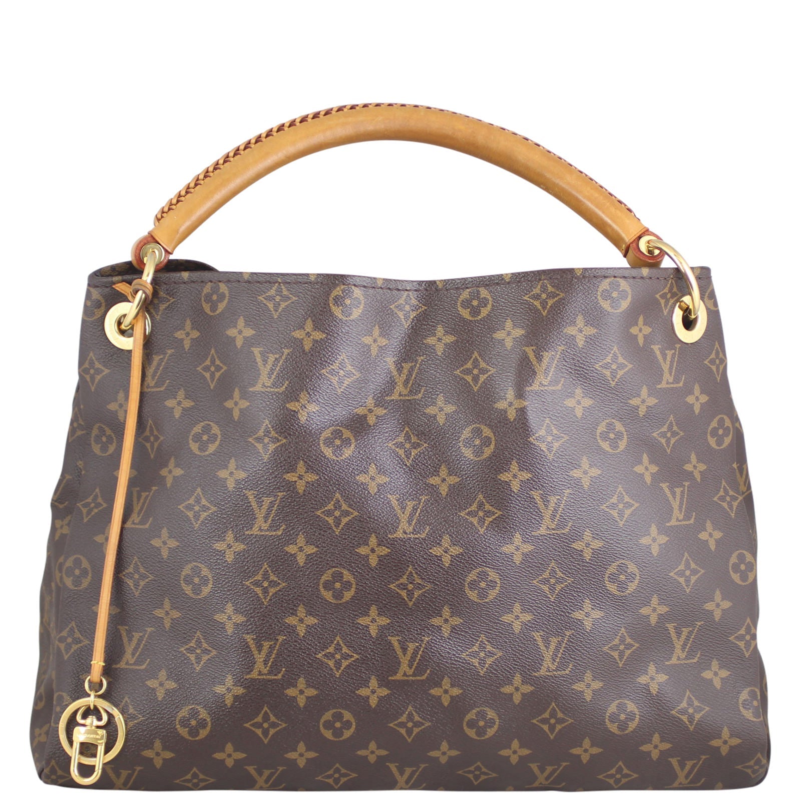 Louis Vuitton Artsy MM Monogram | Gold Tone Keyring