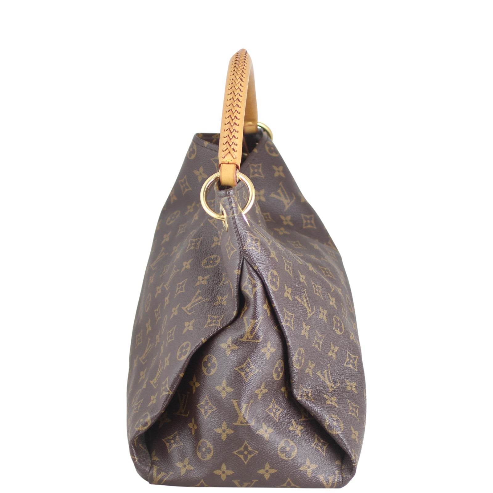 Louis Vuitton Artsy MM Monogram | Gold Tone Keyring