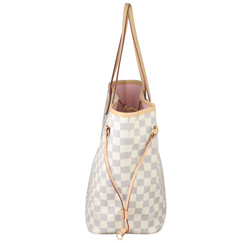 Louis Vuitton Neverfull MM Damier Azure Rose Ballerine