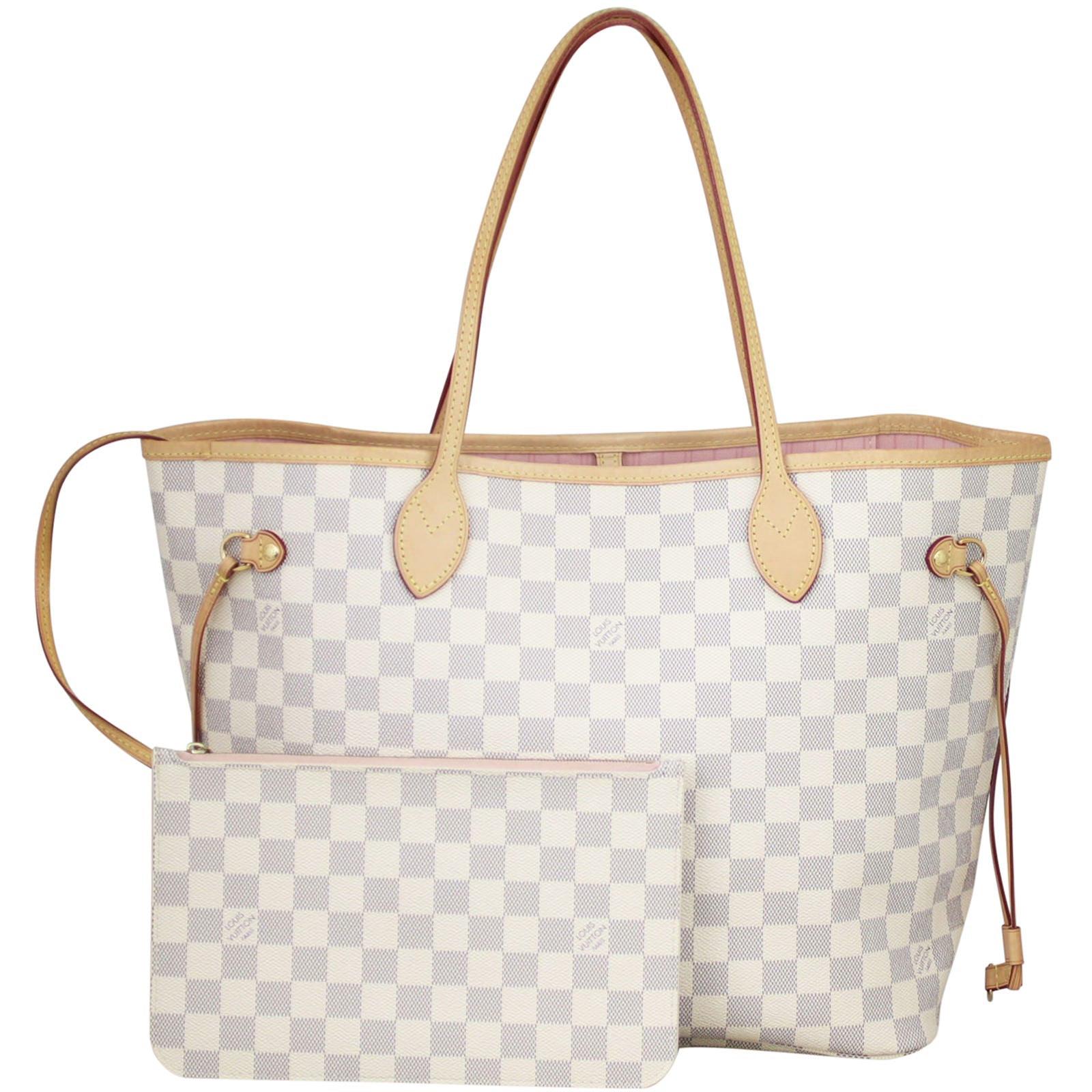 Louis Vuitton Neverfull MM Damier Azur Rose Ballerine