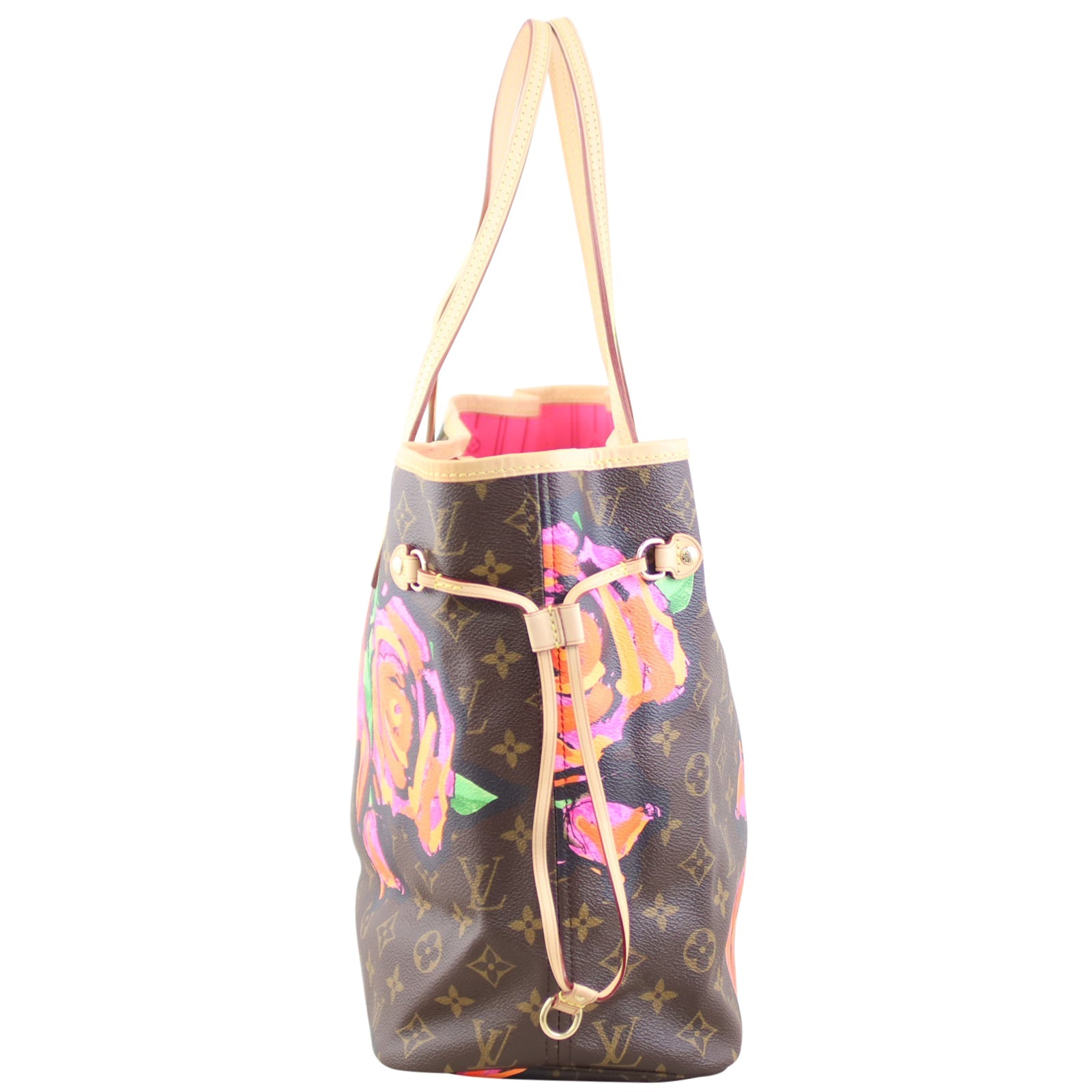 Louis Vuitton Neverfull MM Monogram Roses