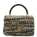 Chanel Top Handle Coco Top Handle in Black, Fabric