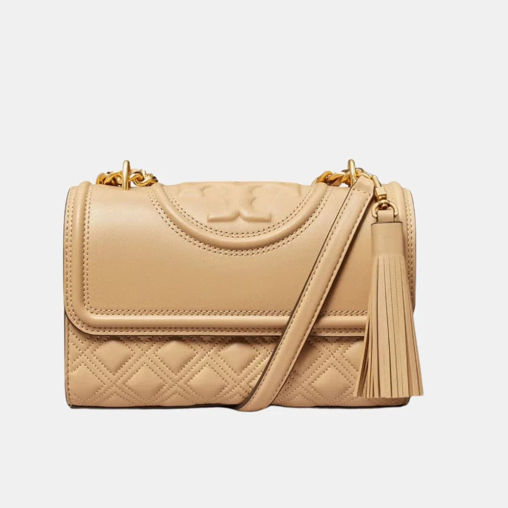 Tory Burch Small Fleming Convertible Shoulder Bag (Desert Dune)
