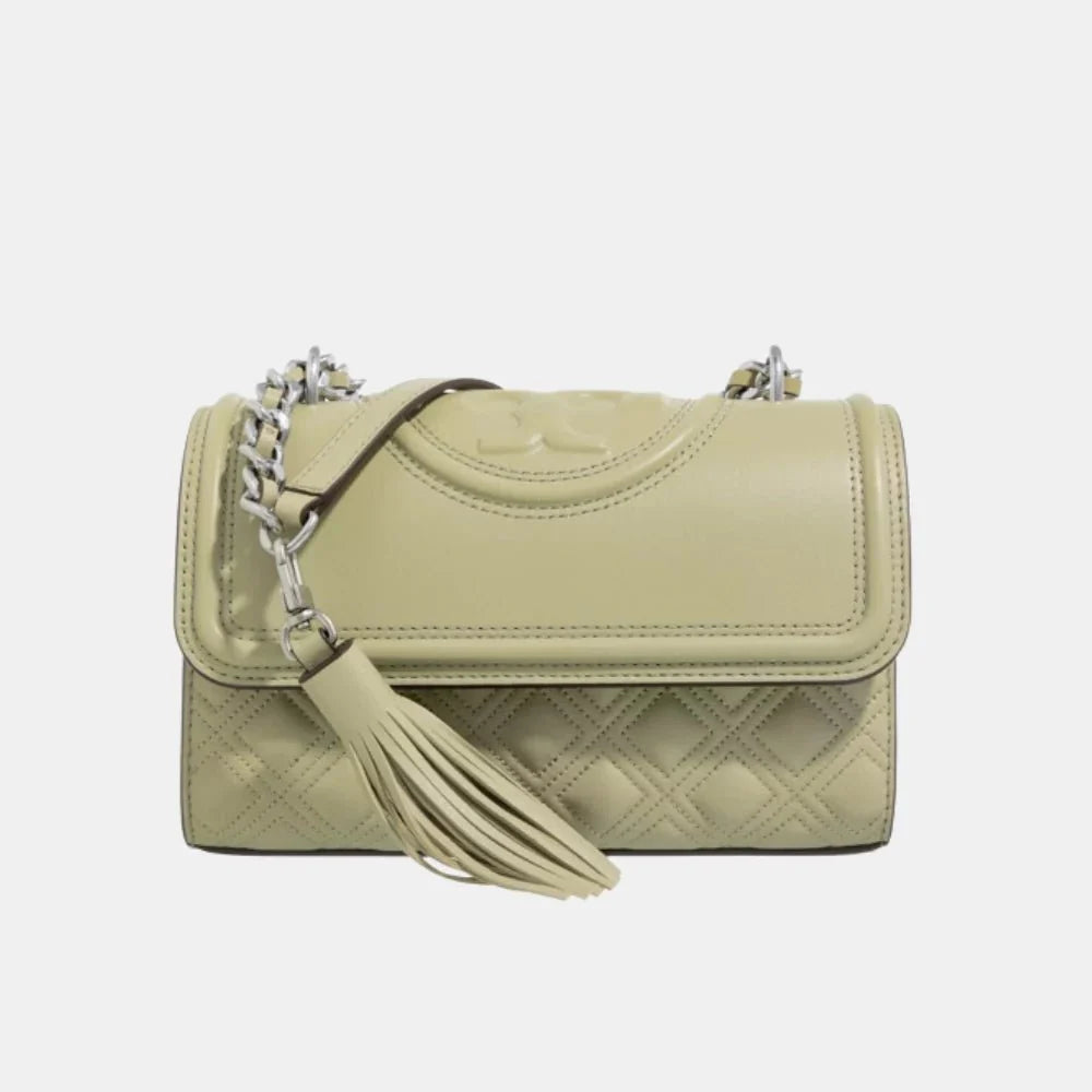 Tory Burch Small Fleming Convertible Shoulder Bag (Olive Sprig)