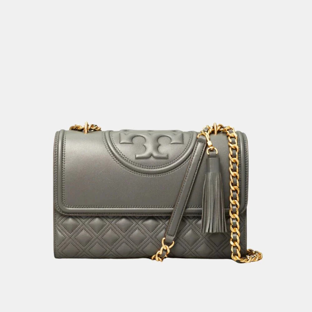 Tory Burch Small Fleming Convertible Shoulder Bag (Overcast)