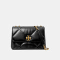 Tory Burch Kira Small Diamond Quilt Convertible Shoulder Bag (Black)