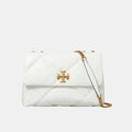 Tory Burch Kira Diamond Quilt Convertible Shoulder Bag (Blanc)
