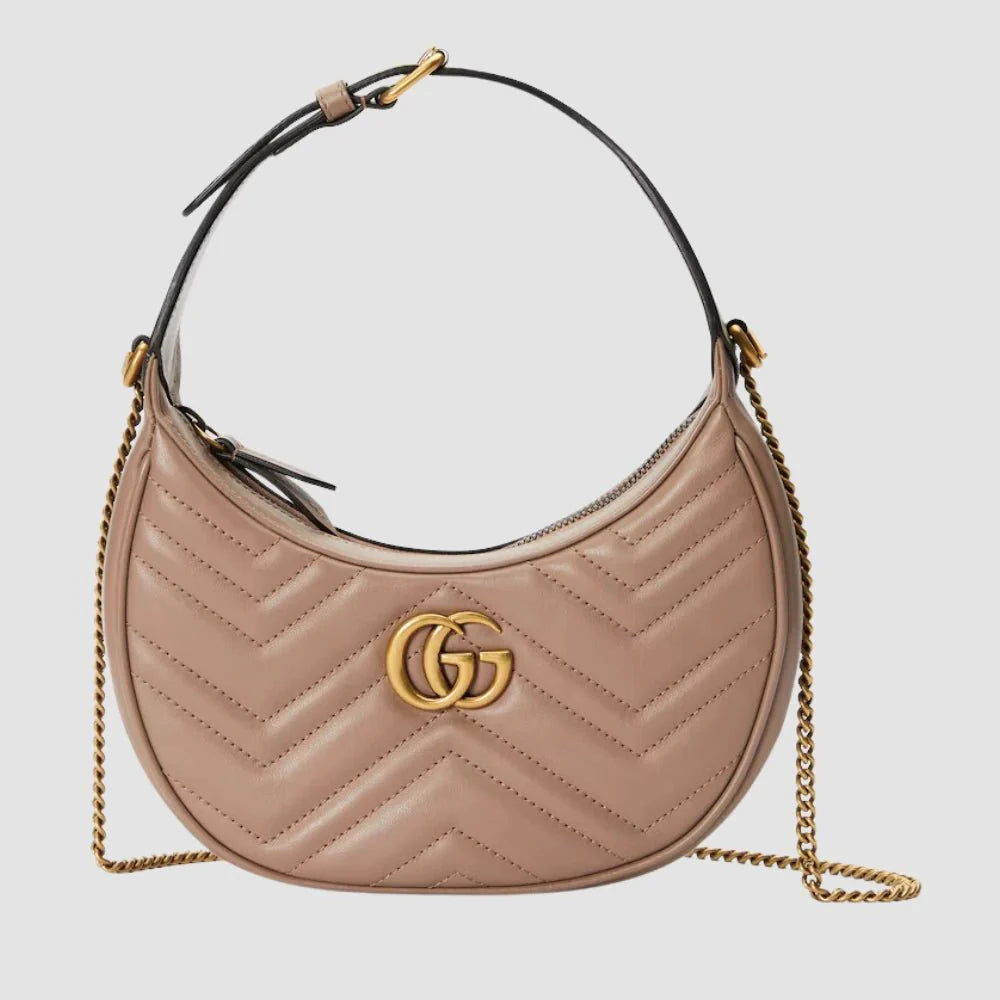 Gucci GG Marmont Mini Shoulder Bag (Dusty Pink)