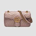 Gucci GG Marmont Small Shoulder Bag (Dusty Pink)