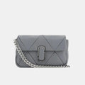 Marc Jacobs Puffy Diamond Quilted J Marc Shoulder Bag (Wolf Grey)