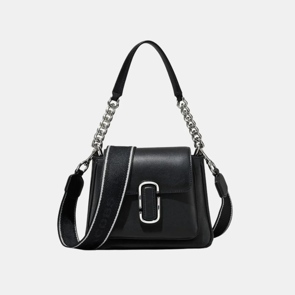 Marc Jacobs Leather J Marc Shoulder Bag (Black)