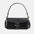 Coach Tabby 26 Mix Leather Shoulder Bag (Black)