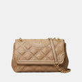 Tory Burch Fleming Basket Weave Shoulder Bag