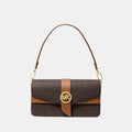 Michael Kors Greenwich Medium Shoulder Bag (Brown/Acorn)