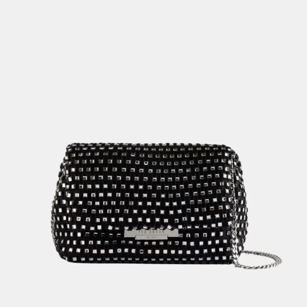 Ted Baker Glitszi Mesh Crystal Crossbody Bag
