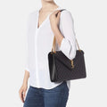 Saint Laurent Large Envelope Shoulder Bag (Black/Gold)