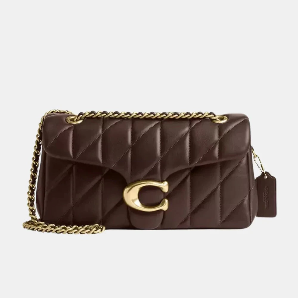 Coach Quilted Tabby Shoulder Bag (Brown) - DIVA ONLINE STORE