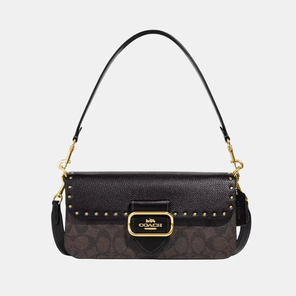 Coach Morgan Shoulder Bag In Colorblock Signature Canvas