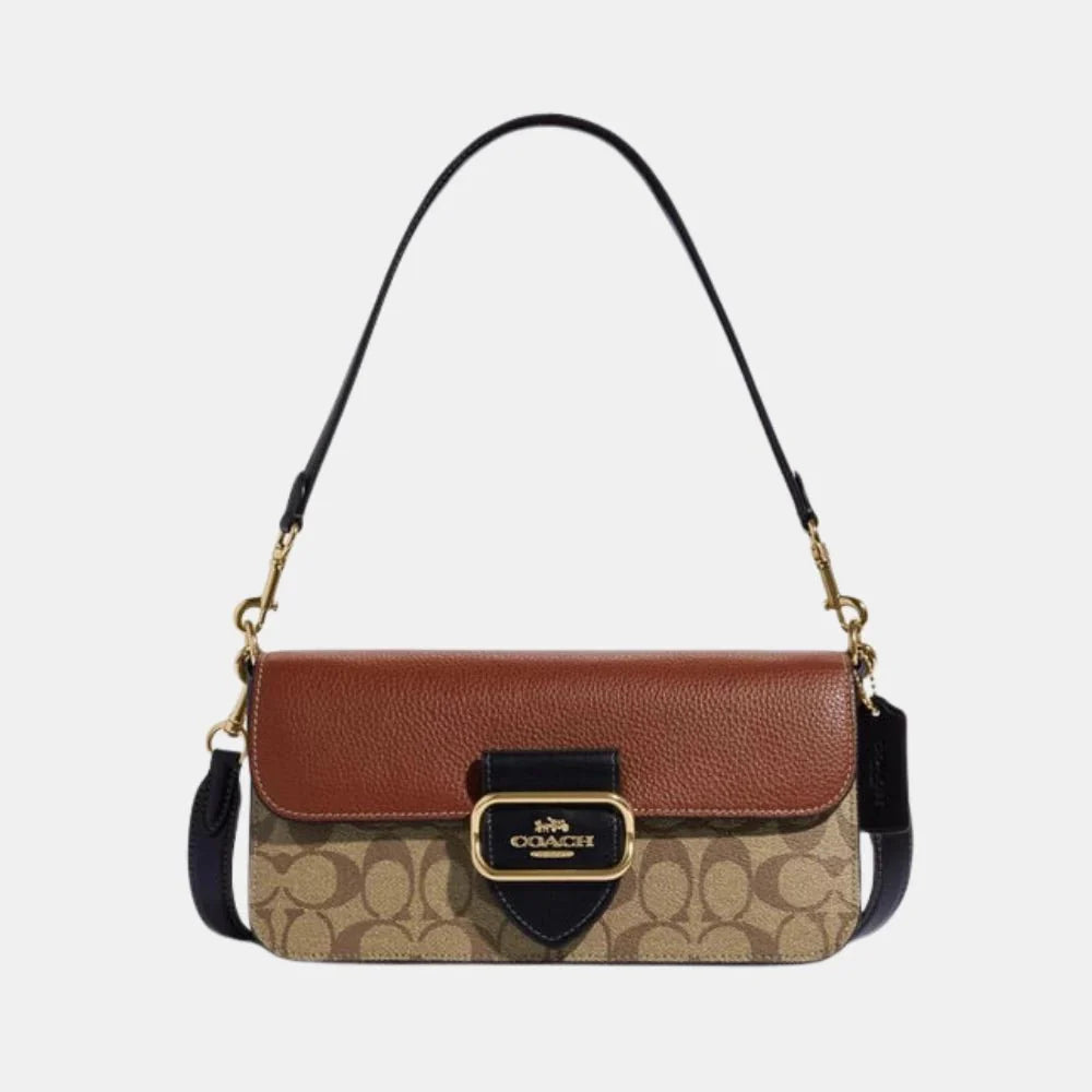 Coach Morgan Shoulder Bag In Colorblock Signature Canvas