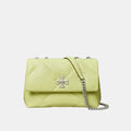 Tory Burch Kira Small Diamond Quilt Convertible Shoulder Bag (Pear)