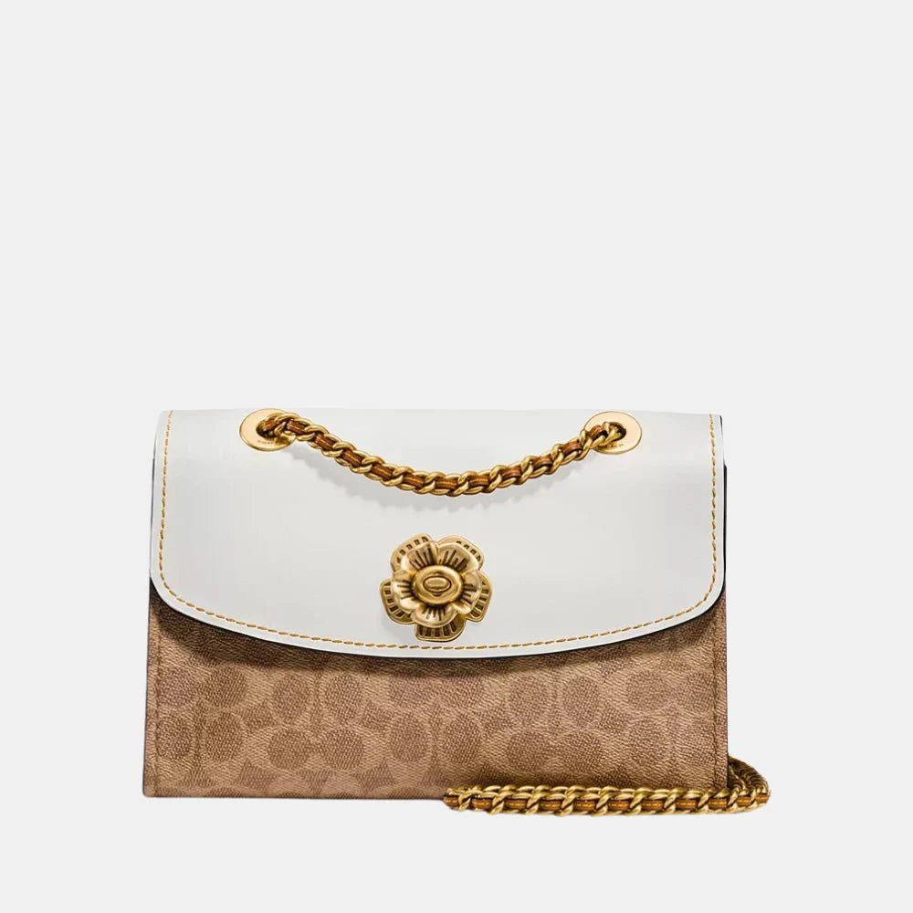 Coach Parker Shoulder Bag In Signature Canvas