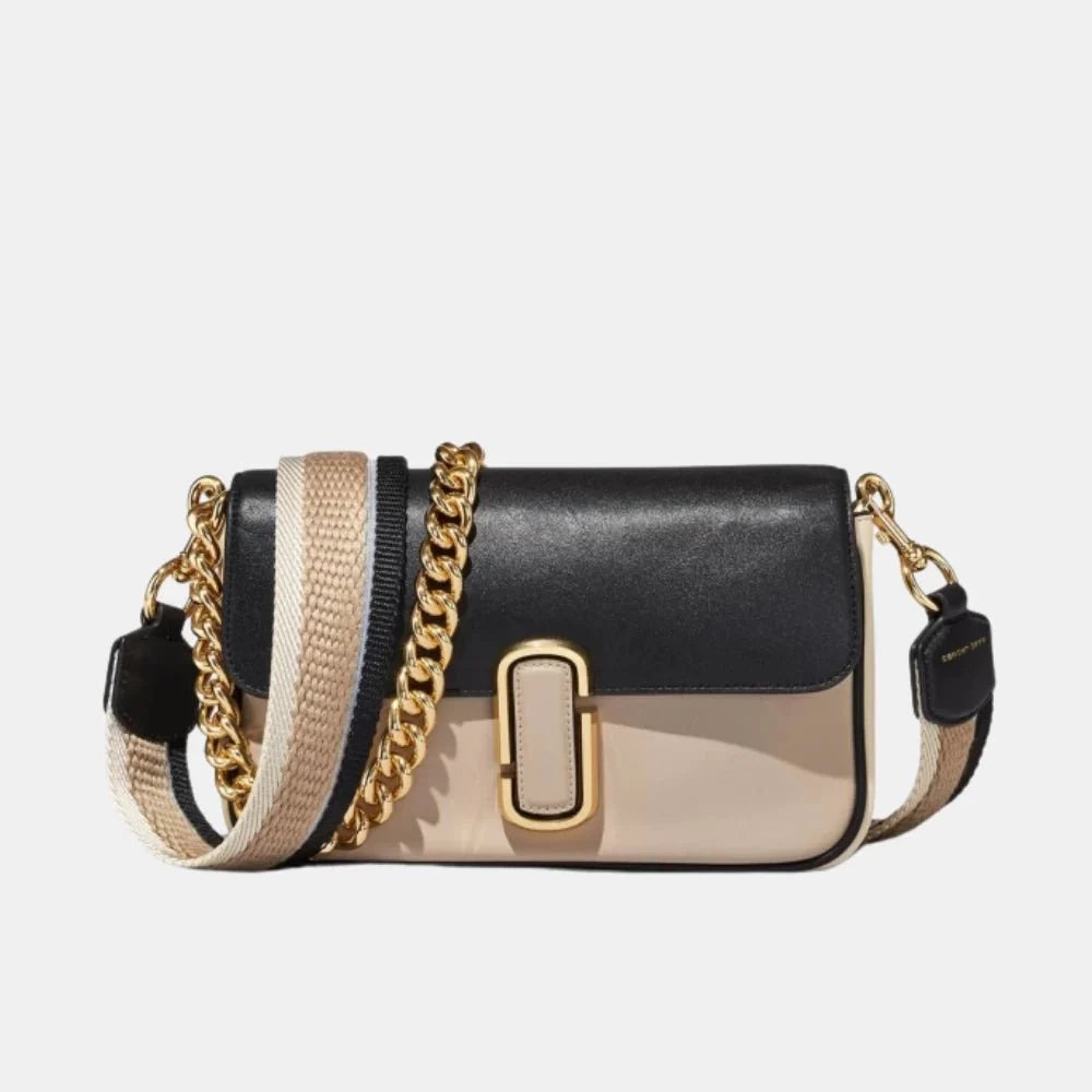 Marc Jacobs The J Marc Shoulder Bag (Greige Multi)