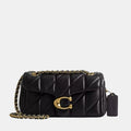 Coach Quilted Tabby Shoulder Bag (Black/Gold) - DIVA ONLINE STORE