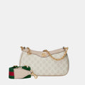 Gucci Ophidia Small Shoulder Bag (Beige/White)