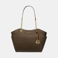 Michael Kors Jet Set Large Logo-Print Canvas Shoulder Bag