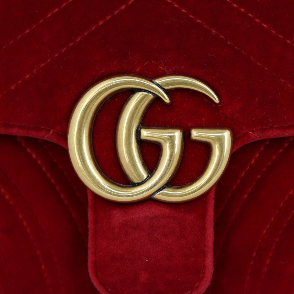 Gucci GG Marmont Velvet Mini Shoulder Bag